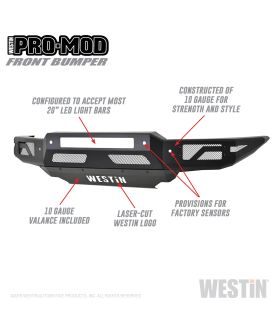 Westin 58-41085 Pro-Mod Front Bumper