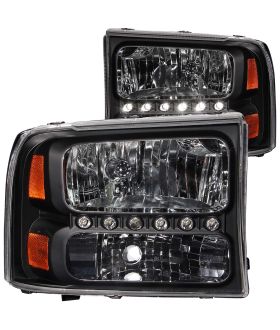 Anzo USA 111106 Crystal Headlight Set