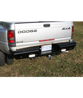 Fab Fours DR94-T1650-B Black Steel Ranch Rear Bumper