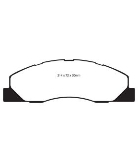 EBC Brakes DP71847 EBC 7000 Series Greenstuff Low Dust Truck/SUV Brake Pads