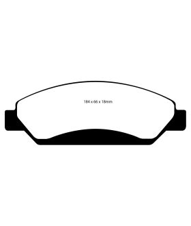 EBC Brakes DP71742 EBC 7000 Series Greenstuff Low Dust Truck/SUV Brake Pads