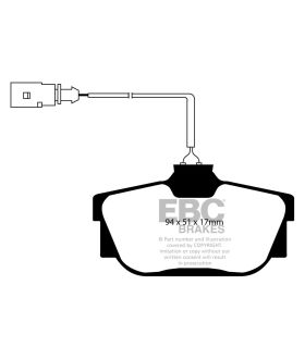 EBC Brakes DP61445 EBC 6000 Series Greenstuff Truck/SUV Brakes Disc Pads