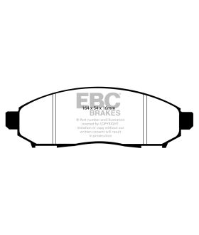 EBC Brakes DP71747 EBC 7000 Series Greenstuff Low Dust Truck/SUV Brake Pads