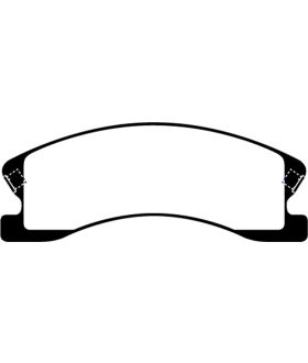 EBC Brakes DP71664 EBC 7000 Series Greenstuff Low Dust Truck/SUV Brake Pads