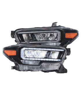 Morimoto Carbide LED Headlights: Toyota Tacoma (16-21) (Pair / Clear Side Marker)