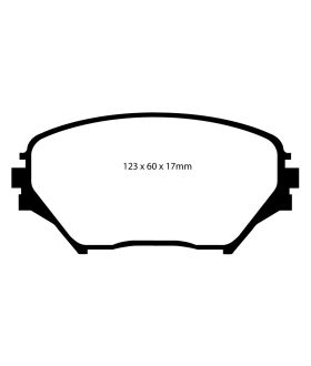 EBC Brakes DP61402 EBC 6000 Series Greenstuff Truck/SUV Brakes Disc Pads