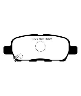 EBC Brakes DP61955 EBC 6000 Series Greenstuff Truck/SUV Brakes Disc Pads
