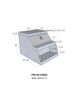 Westin 80-HSB24 Brute HD Step Box