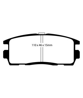 EBC Brakes DP61797 EBC 6000 Series Greenstuff Truck/SUV Brakes Disc Pads