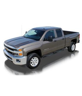 Raptor 0801-0010MB Powdercoat Steel Black Magnum Oval Step Tubes