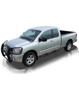 Raptor 1507-0217B Powdercoat Stainless Steel Black OE Style Curved Oval Step Tube