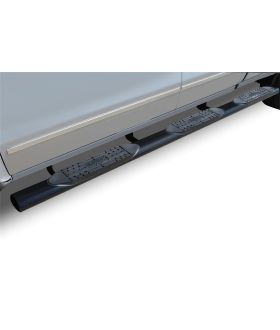 Raptor 1002-0395B Stainless Steel Black Magnum Oval Step Tubes Wheel To Wheel