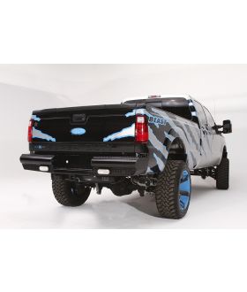 Fab Fours FS08-T1350-1 Black Steel Ranch Rear Bumper