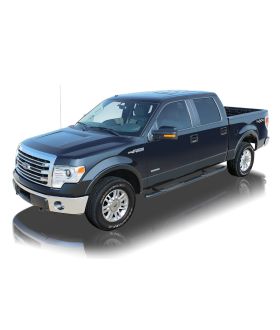 Raptor 1503-0370B Powdercoat Stainless Steel Black OE Style Curved Oval Step Tube