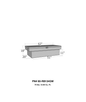 Westin 80-RB134GW Brute Gull Wing Lid Tool Box