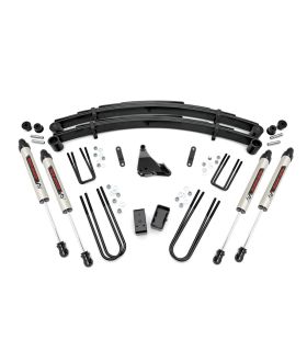Rough Country 49570 4 Inch Lift Kit | Rear Blocks | V2 | Ford Super Duty 4WD (99-04)
