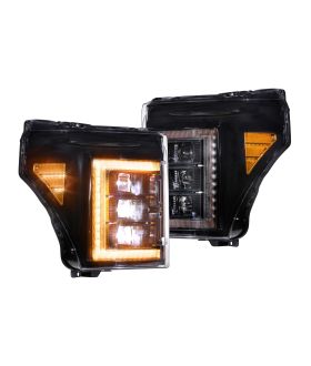 Morimoto XB LED Headlights: Ford Super Duty (11-16) (Pair / Amber DRL)