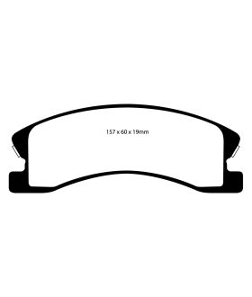EBC Brakes DP61664 EBC 6000 Series Greenstuff Truck/SUV Brakes Disc Pads