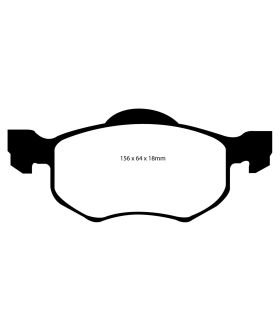 EBC Brakes DP61616 EBC 6000 Series Greenstuff Truck/SUV Brakes Disc Pads