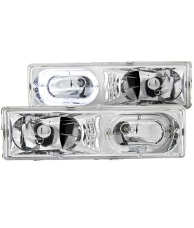 Anzo USA 111006 Crystal Headlight Set w/Halo
