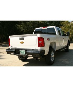 Fab Fours CH08-T1450-1 Black Steel Ranch Rear Bumper