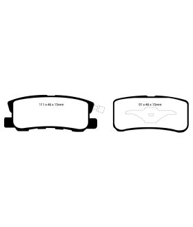 EBC Brakes DP61407 EBC 6000 Series Greenstuff Truck/SUV Brakes Disc Pads