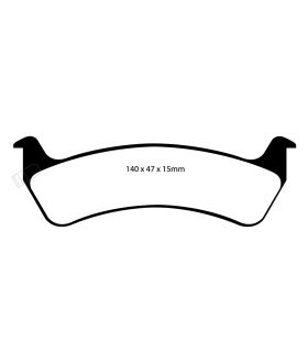 EBC Brakes DP61129 EBC 6000 Series Greenstuff Truck/SUV Brakes Disc Pads