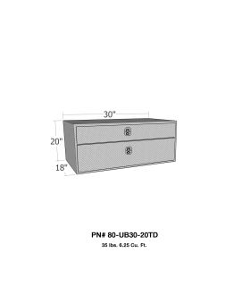 Westin 80-UB30-20TD Brute UnderBody Tool Box