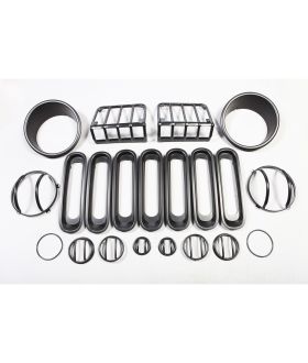 Rugged Ridge 12496.05 Euro Guard Kit Head/Side/Fog/Tail Light Gd