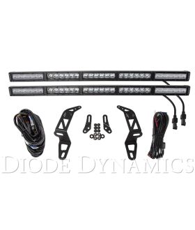 Diode Dynamics Jeep 2018 SS30 Bumper LED Kit White Combo Dual DD6085