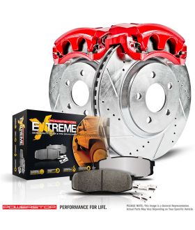 Power Stop KC1970A-36 Z36 Extreme Performance Truck And Tow 1-Click Brake Kit w/Calipers