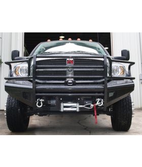 Fab Fours DR03-S1060-1 Black Steel Front Ranch Bumper