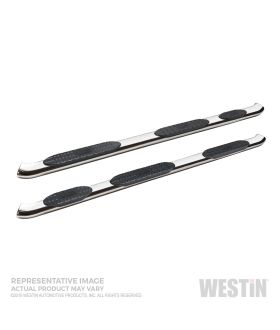 Westin 21-534680 PRO TRAXX 5 Oval Nerf Step Bars Wheel-To-Wheel