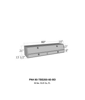 Westin 80-TBS200-60-BD Brute Contractor TopSider Tool Box
