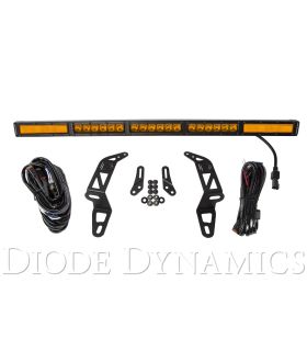 Diode Dynamics Jeep 2018 SS30 Bumper LED Kit Amber Combo Single DD6082