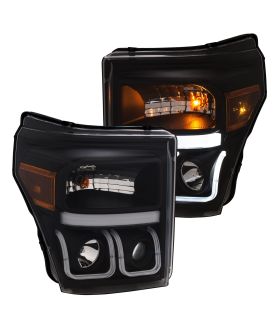 Anzo USA 111386 Projector Headlight Set w/U-Bar Switchback