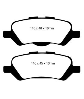 EBC Brakes DP61852 EBC 6000 Series Greenstuff Truck/SUV Brakes Disc Pads