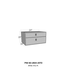 Westin 80-UB24-20TD Brute UnderBody Tool Box