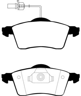 EBC Brakes DP61398 EBC 6000 Series Greenstuff Truck/SUV Brakes Disc Pads