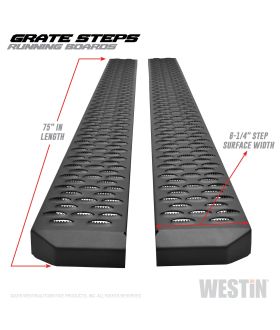 Westin 27-74725 Grate Steps Running Board