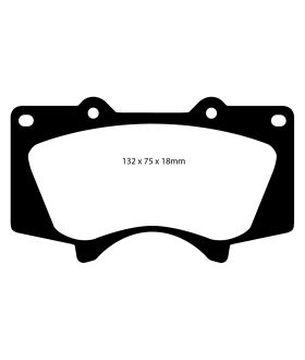 EBC Brakes DP61657 EBC 6000 Series Greenstuff Truck/SUV Brakes Disc Pads