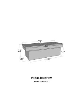 Westin 80-RB157GW Brute Gull Wing Lid Tool Box