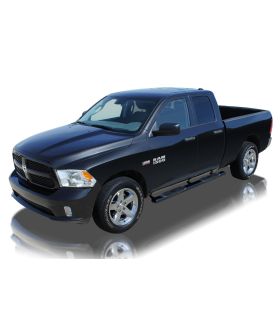 Raptor 0802-0280MB Powdercoat Steel Black Magnum Oval Step Tubes