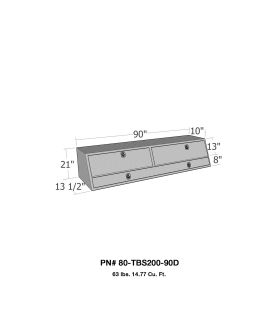 Westin 80-TBS200-90D Brute Contractor TopSider Tool Box