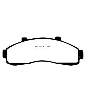 EBC Brakes DP61199 EBC 6000 Series Greenstuff Truck/SUV Brakes Disc Pads