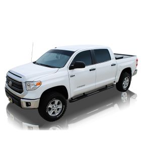 Raptor 1504-0292B Powdercoat Stainless Steel Black OE Style Curved Oval Step Tube