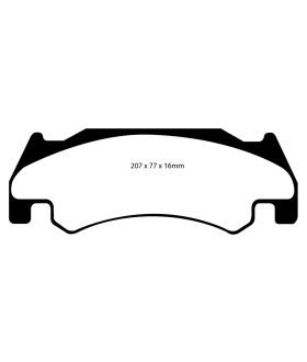 EBC Brakes DP71739 EBC 7000 Series Greenstuff Low Dust Truck/SUV Brake Pads