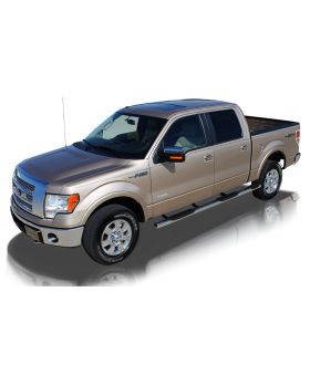 Raptor 1003-0149 Stainless Steel Polished Magnum Oval Step Tubes Wheel To Wheel