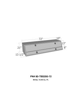 Westin 80-TBS200-72 Brute Contractor TopSider Tool Box