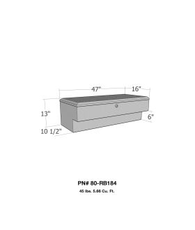 Westin 80-RB184 Brute LoSider Side Rail Tool Box